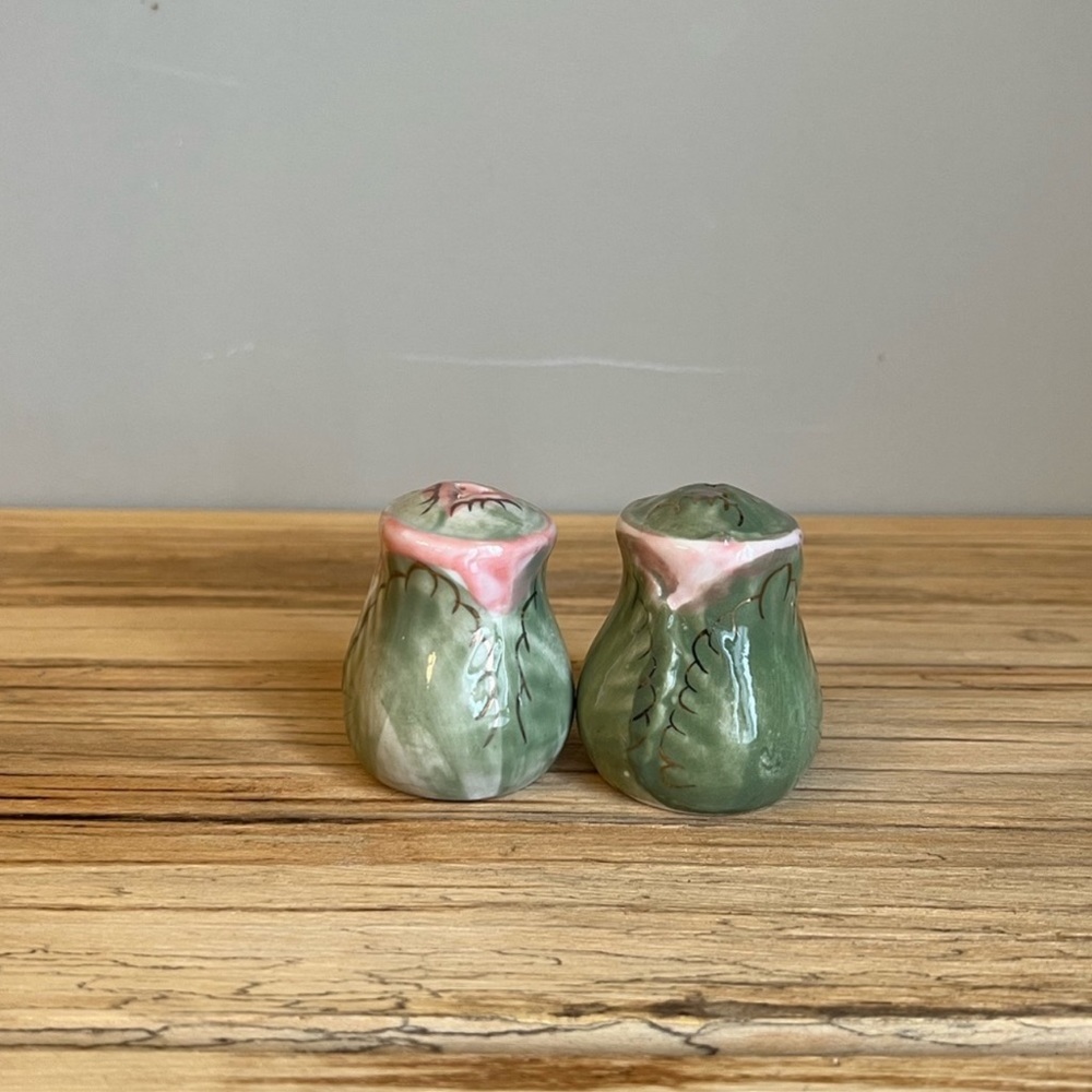 Vintage Cabbage/Lettuce Head Salt and Pepper Shakers